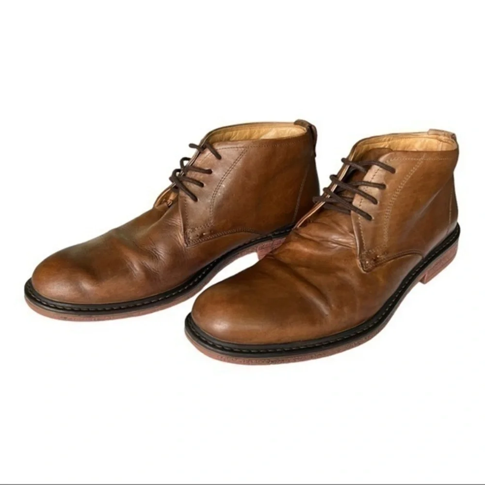 GBX Men Brown Lace Chukka Boots Size 9.5D